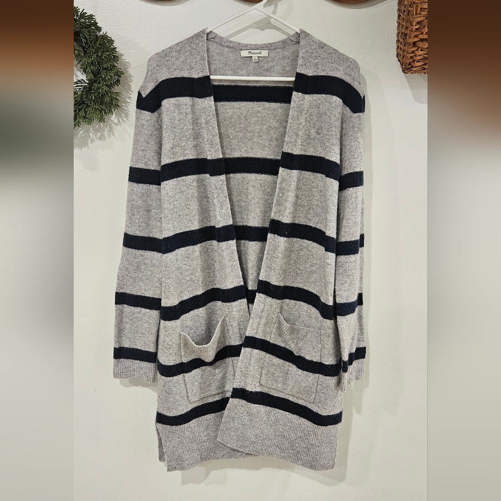 Madewell Kent Cardigan Sweater in Stripe